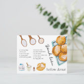 Hollow Donut - Vietnamese Food Briefkaart (Staand voorkant)