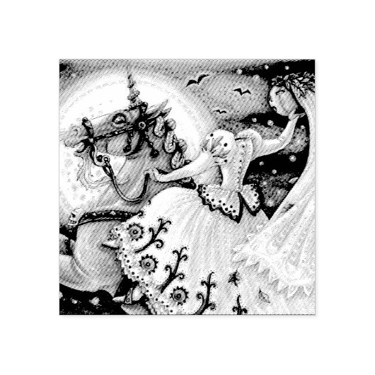 HOLLOW HALLOWEEN RUBBERSTEMP RUBBERSTEMPEL (Afrduk)