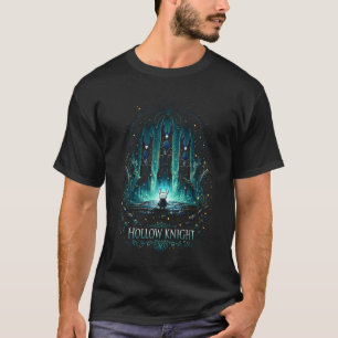Hollow Knight Ghost 48 Basic Donker T-Shirt