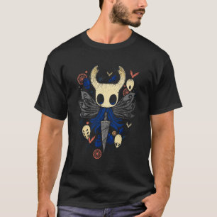 Hollow Knight Ghost Basis Donker T-Shirt