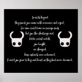 Hollow Knight Poem Poster (Voorkant)