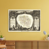 Hollow Maps Canvas Afdruk (Insitu (Woonkamer))