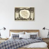 Hollow Maps Canvas Afdruk (Insitu (Slaapkamer))