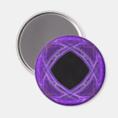 Hollow Paarse Swirls Magnet (Voorkant / Achterkant)
