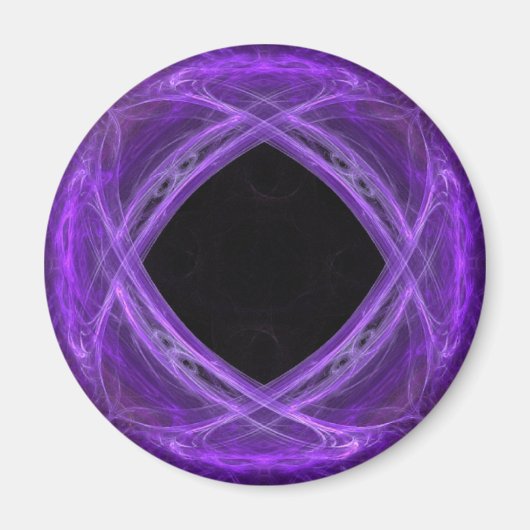 Hollow Paarse Swirls Magnet (Voorkant)