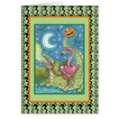 HOLLOW PINK FLAMINGO EN CROCODILE CARD VERse (Voorkant)