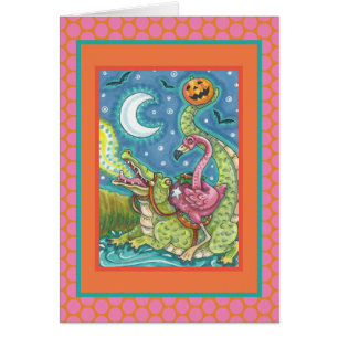 HOLLOW PINK FLAMINGO EN CROCODILE CARD VERse