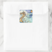 HOLLOW VAN DE SLEEPY, UNICORN STICKERS SHEET Squ (Tas)
