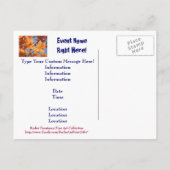 Holloween Celebration! gebeurtenisaankondigingskaa Uitnodiging Briefkaart (Achterkant)