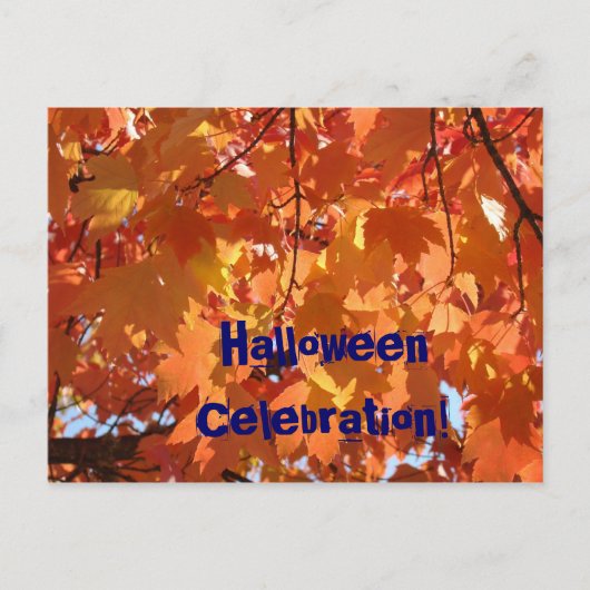 Holloween Celebration! gebeurtenisaankondigingskaa Uitnodiging Briefkaart (Voorkant)
