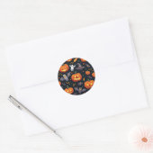 Holloween Gift Wrapping Classic Ronde Sticker (Envelop)