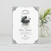 Holloween Pumpkin Little Boo Baby shower Kaart (Staand voorkant)