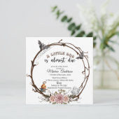 Holloween Pumpkin Little Boo Baby shower Kaart (Staand voorkant)