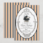 Holloween Pumpkin Little Boo Baby shower Kaart (Voorkant / Achterkant)