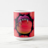 Holloween Vampire Queen Bobbing for Apples Magische Mok (Midden)