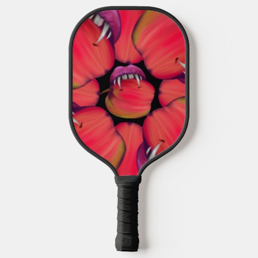 Holloween Vampire Queen Bobbing for Apples Pickleball Paddle (Achterkant)
