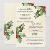  Holly Aanvullende informatie Kaart (Voorkant / Achterkant)