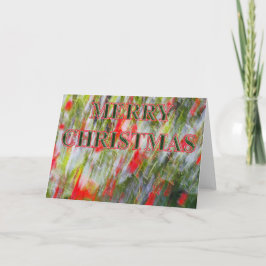 Holly abstracte kerstkaart feestdagen kaart