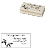 Holly Adres Rubberstempel (Gestempeld)