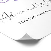 Holly - advies en wensen voor pasgetrouwden poster (Hoek)