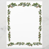 Holly and Bells Kerstbrief papier (Voorkant)