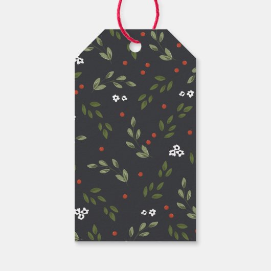 Holly and Berries GIft Label Cadeaulabel (Achterkant)