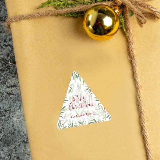 Holly and Berries Holiday Kerstmis Sticker