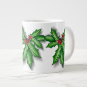 Holly and Berries Mok 20 oz JUMBO (Voorkant rechts)