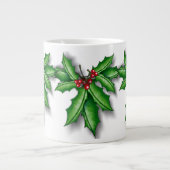 Holly and Berries Mok 20 oz JUMBO (Voorkant)