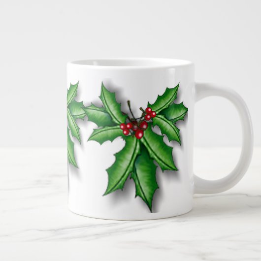 Holly and Berries Mok 20 oz JUMBO (Rechts)