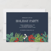 Holly and Greenery Merry Kerstfeestdag Kaart (Voorkant)