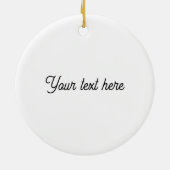 Holly and Mistletoe Kinder - Bewerk tekst Ornament (Achterkant)