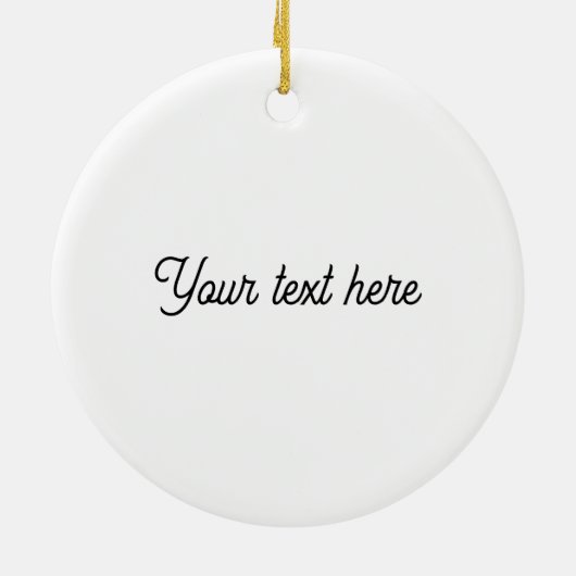 Holly and Mistletoe Kinder - Bewerk tekst Ornament (Achterkant)