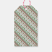 Holly and Stripe Holiday Cadeaulabel (Achterkant)