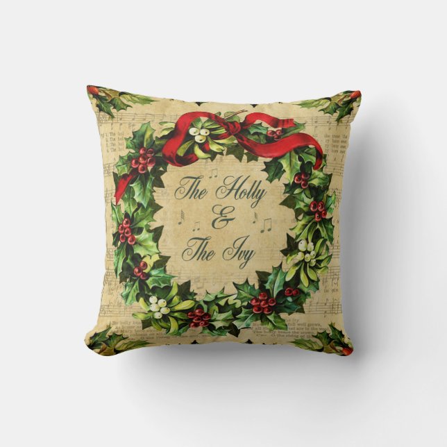 Holly and the Ivy Kussen (Voorkant)