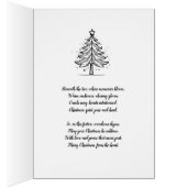 Holly Archway gepersonaliseerd kerst Wenskaart (Binnen (Rechts))