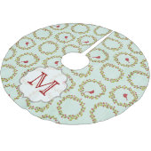 Holly Bales Cardinaal Monogram Initiaal Boom Kerstboom Rok (Gekanteld)