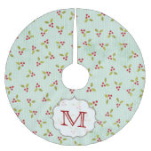Holly Bales Cardinaal Monogram Initiaal Boom Kerstboom Rok (Voorkant)