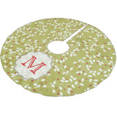Holly Bales Tree Branc Monogram Initiaal Skirt Kerstboom Rok (Gekanteld)