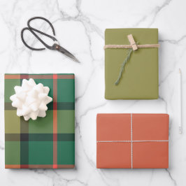 Holly & Basil Wrapping Paper Vlakke Vellen Set van