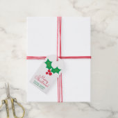 Holly Bedrijfs Cadeaubijslags Cadeaulabel (Met Touw)