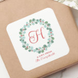 Holly Ber Christmas Vierkante Sticker<br><div class="desc">In dit kerstontwerp staat de tekst "Bodemspieren helder" in de leuke, feestelijke rode en groene typografie. Klik de aanpassingsknoop voor meer flexibiliteit in het toevoegen van/het wijzigen van de tekst en/of de grafiek! De variaties van dit ontwerp en de coördinerende producten zijn beschikbaar in onze winkel, zazzle.com/store/doodlelulu. Neem contact met...</div>