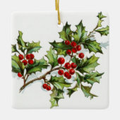 Holly Berries20150801 Keramisch Ornament (Voorkant)