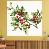Holly Berries20150802 Canvas Afdruk (Insitu (Woonkamer))