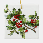 Holly Berries20150802 Keramisch Ornament (Voorkant)