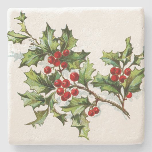 Holly Berries20150802 Stenen Onderzetter (Voorkant)