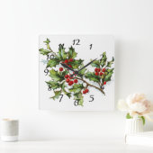 Holly Berries20150802 Vierkante Klok (Huis)