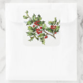 Holly Berries20150802 Vierkante Sticker (Tas)