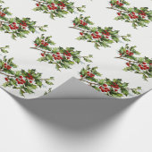 Holly Berries 001 Cadeaupapier (Hoek)