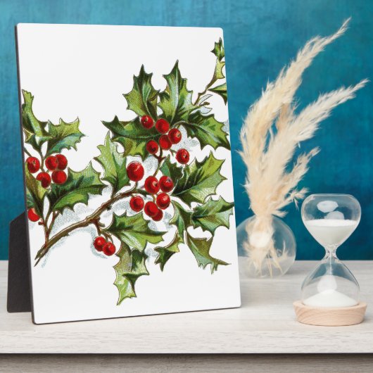 Holly Berries 001 Fotoplaat (Zijkant)